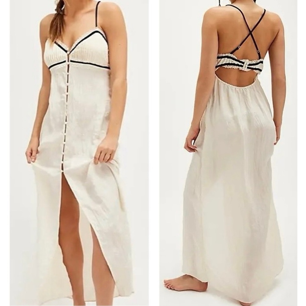 Free People Cream Maxi Dress